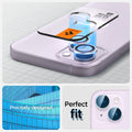 AGL05603 - iPhone 14 / 14 Plus Optik Pro Lens Protector in purple showing the perfect fit. Precisely designed for a flush look