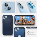 AGL05602 - iPhone 14 / 14 Plus Optik Pro Lens Protector in blue showing the mix and match
