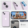 AGL05603 - iPhone 14 / 14 Plus Optik Pro Lens Protector in purple showing the mix and match