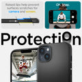 ACS05065 - iPhone 14 Case Mag Armor (MagFit) in matte black raised lips help prevent surfaces scratches for camera and screen. Oh snap. Protection.