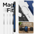ACS04917 - iPhone 14 Plus Case Tough Armor (MagFit) in navy blue showing magfit. Reimagine the way you snap into reality.