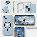 ACS04903 - iPhone 14 Plus Case Ultra Hybrid (MagFit) in black showing oh. so. clear.