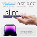 ACS05575 - iPhone 14 Pro Max Case Liquid Air in deep purple showing just the right amount of added dept for optimal slimness. 0.31