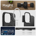 ACS04985 - iPhone 14 Pro Case Tough Armor (MagFit) in black showing Magfit. reimagine the way you snap into reality.