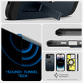 ACS04987 - iPhone 14 Pro Case Tough Armor (MagFit) in metal slate sound tunnel tech. Designed by spigen.
