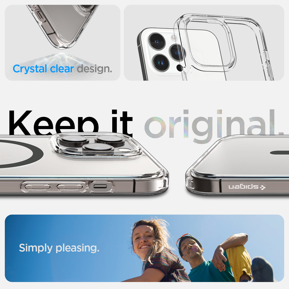ACS04970 - iPhone 14 Pro Case Ultra Hybrid (MagFit) in graphite Keep it original. Simply pleasing