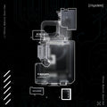 ACS05540 - iPhone 14 Pro Case Ultra Hybrid Zero One (MagFit) showing back of the case.