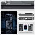 ACS05539 - iPhone 14 Pro Max Case Ultra Hybrid Zero One (MagFit) showing side and back of the phone