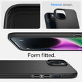ACS04788 - iPhone 14 Case Thin Fit in black showing the minimal design. Form fitted