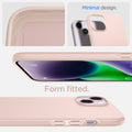 ACS04776 - iPhone 14 Plus Case Thin Fit in pink sand showing the minimal design. Form fitted