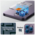 AGL05597 - iPhone 14 Pro / 14 Pro Max Optik Pro Lens Protector in deep purple showing the perfect fit. Precisely designed for a flush look
