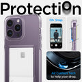ACS04976 - iPhone 14 Pro Case Crystal Slot in crystal clear showing protection. Air cushion tech to help your drop.