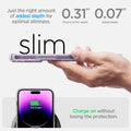 ACS04976 - iPhone 14 Pro Case Crystal Slot in crystal clear  just the right amount of added depth for optimal slimness. Charge on without losing the protection.