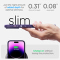 ACS05588 - iPhone 14 Pro Case Mag Armor (MagFit) in deep purple  just the right amount of added depth for optimal slimness. Charge on without losing the protection.