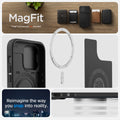 ACS04993 - iPhone 14 Pro Case Optik Armor (MagFit) in black showing magfit. Reimagine the way you snap into reality.