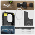 ACS04956 - iPhone 14 Pro Case Rugged Armor (MagFit) showing Magfit. reimagine the way you snap into reality.