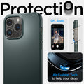 ACS04786 - iPhone 14 Pro Case Thin Fit in abyss green showing the air cushion tech to help your drop