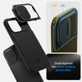 ACS04848 - iPhone 14 Pro Max Case Optik Armor (MagFit) in black showing dual layered for extra camera protection.
