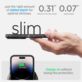 ACS04766 - iPhone 14 Pro Max Case Thin Fit in black showing just the right amount of added depth for optimal slimness. 0.31