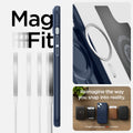 ACS06672 - iPhone 15 Plus Case Mag Armor (MagFit) in navy blue magfit. reimagine the way you snap into reality.