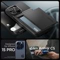 ACS06728 - iPhone 15 Pro Case Slim Armor CS in black designed for iPhone 15 pro. slim armor cs. do you. we got you