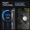 ACS06597 - iPhone 15 Pro Max Case Mag Armor (MagFit) in matte black magfit technology. Improved magnets for better magfit connectivity all day. 17% stronger magnetism.