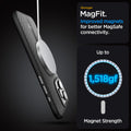 ACS07045 - iPhone 15 Pro Case Enzo Aramid (MagFit) in matte black stronger magfit. improved magnets for better magsafe connectivity.