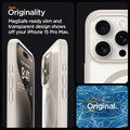 ACS07211 - iPhone 15 Pro Max Case Ultra Hybrid Zero One (MagFit) in Zero One Natural Titanium sleek originality. Mag safe ready slim and transparent design shows off your iPhone 5 pro max.