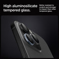AGL06159 - iPhone 16 Pro / 16 Pro Max Optik Pro Lens Protector in zero one showing the high aluminosilicate tempered glass. Better resistant to scratch and stronger to impact than other tempered glass