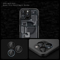 AGL06159 - iPhone 16 Pro / 16 Pro Max Optik Pro Lens Protector in zero one showing the different angles