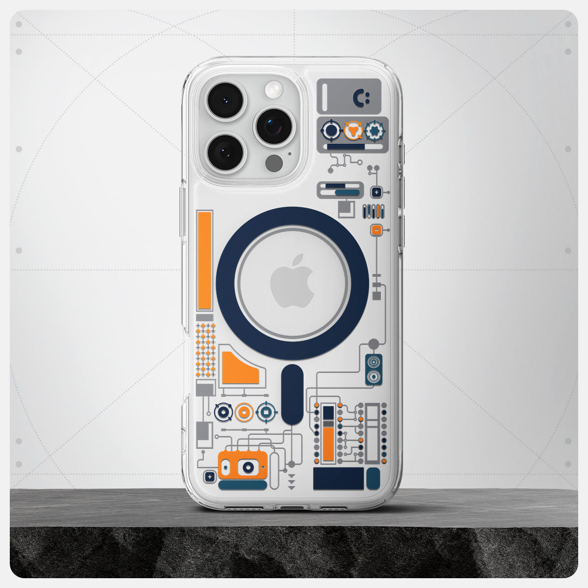 ACS08727 - iPhone 16 Pro Ultra Hybrid Analogue (Mag Fit) showing back