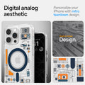 ACS08727 - iPhone 16 Pro Ultra Hybrid Analogue (Mag Fit) showing digital analog aesthetic.