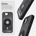 ACS09146 - iPhone 17e Case Ultra Hybrid Classic (MagFit) in Classic Black showing the classic Iconic. Remaining the iconic iPod design into a form factor