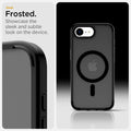 ACS09144 - iPhone 16e Case Ultra Hybrid (MagFit) in Frost Black showing the sleek frosted. Showcase the sleek and subtle look on the device