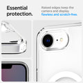 ACS09145 - iPhone 16e Case Ultra Hybrid (MagFit) in Frost White showing the essential protection. Raised edge keep the camera and display flawless and scratch-free