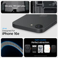 ACS09141 - iPhone 16e Case Ultra Hybrid Zero One (MagFit) in Zero One showing the all new design for iPhone 16e. MagFit compatible.