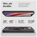 ACS09141 - iPhone 17e Case Ultra Hybrid Zero One (MagFit) in Zero One showing the slim, yet durable. Thin and sturdy for ultimate comfort and protection with 26x drop amount 48