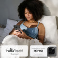 ACS08384 - iPhone 16 Pro Case Ultra Hybrid Classic (MagFit) in Classic Black hello again spigen. Designed for iPhone.