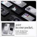 ACS08139 - iPhone 16 Pro Case Ultra Hybrid Classic (MagFit) in Classic Silver 2007 in your pocket. Iconic design from 2007 reimagined.