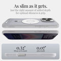 ACS08139 - iPhone 16 Pro Case Ultra Hybrid Classic (MagFit) in Classic Silver  as alim as it gets. just the right amount of added depth for optimal slimness & grip. 0.32
