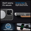ACS08143 - iPhone 16 Pro Case Ultra Hybrid S (MagFit) in Graphite don't worry. It's secure. Stronger magnet, so you can do more with magfit without worries. up to 1,120gf. Magnet strength.