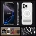 ACS08143 - iPhone 16 Pro Case Ultra Hybrid S (MagFit) in Graphite showing front, side and back.