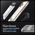 ACS08142 - iPhone 16 Pro Case Ultra Hybrid S (MagFit) in Crystal Clear all new flush fitment. Kick stand folds completely flat for mag safe ready utility when it's closed.