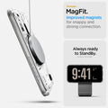 ACS09143 - iPhone 17e Case Ultra Hybrid Neo One (MagFit) in Neo One showing the stronger MagFit. Improved magnets for snappy and strong connection, always ready to StandBy