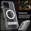 ACS08009 - iPhone 16 Pro Max Case Ultra Hybrid S (MagFit) in Crystal Clear clear protection. Showcase and protect your device from any drops and scratches.
