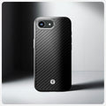 ACS09153 - iPhone 16e Case Enzo Aramid in Matte Black showing the back