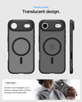 ACS10054 - iPhone 17 Air Ultra Hybrid (MagFit) in Frost Black showing long lasting clarity. keep it clear with duraclear.