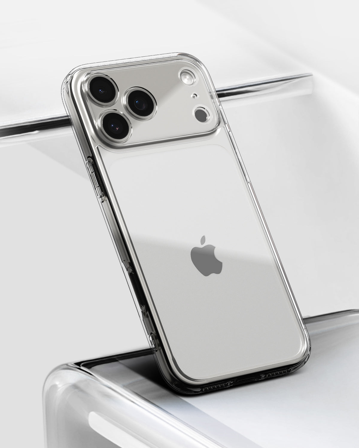 ACS10064 - iPhone 17 Pro Ultra Hybrid in Crystal Clear showing back of the case