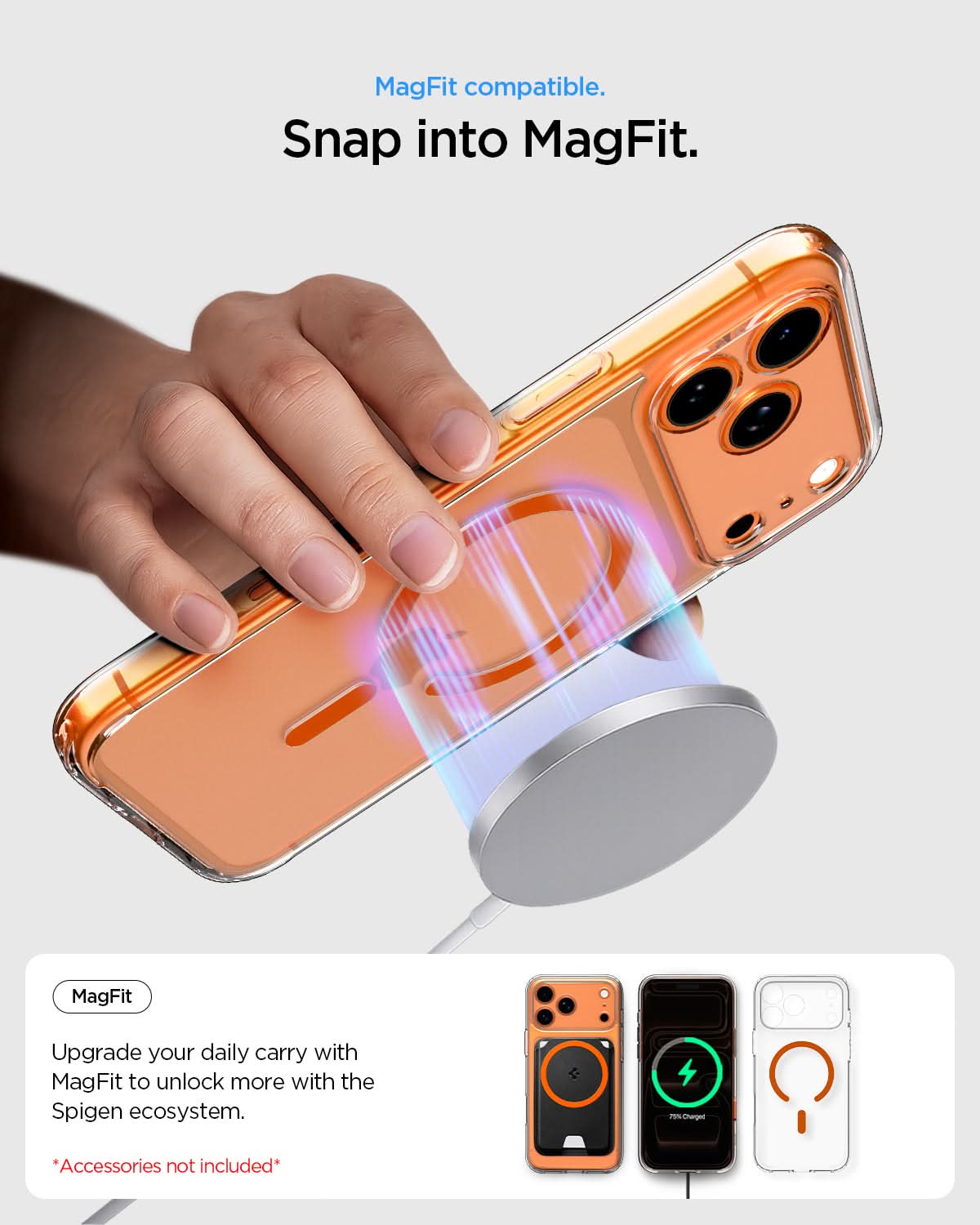 Spigen Geschikt voor Apple iPhone 17 Pro Max - Ultra Hybrid MagFit - Geschikt voor Mag Spigen Geschikt voor Apple iPhone 17 Pro Max - Ultra Hybrid MagFit - Geschikt voor Mag