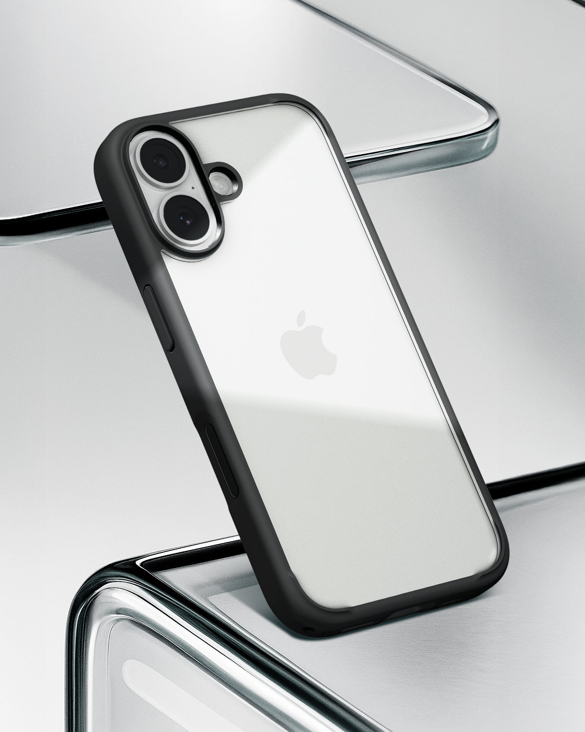 ACS10081 - iPhone 17 Ultra Hybrid in Matte Black showing back of the case